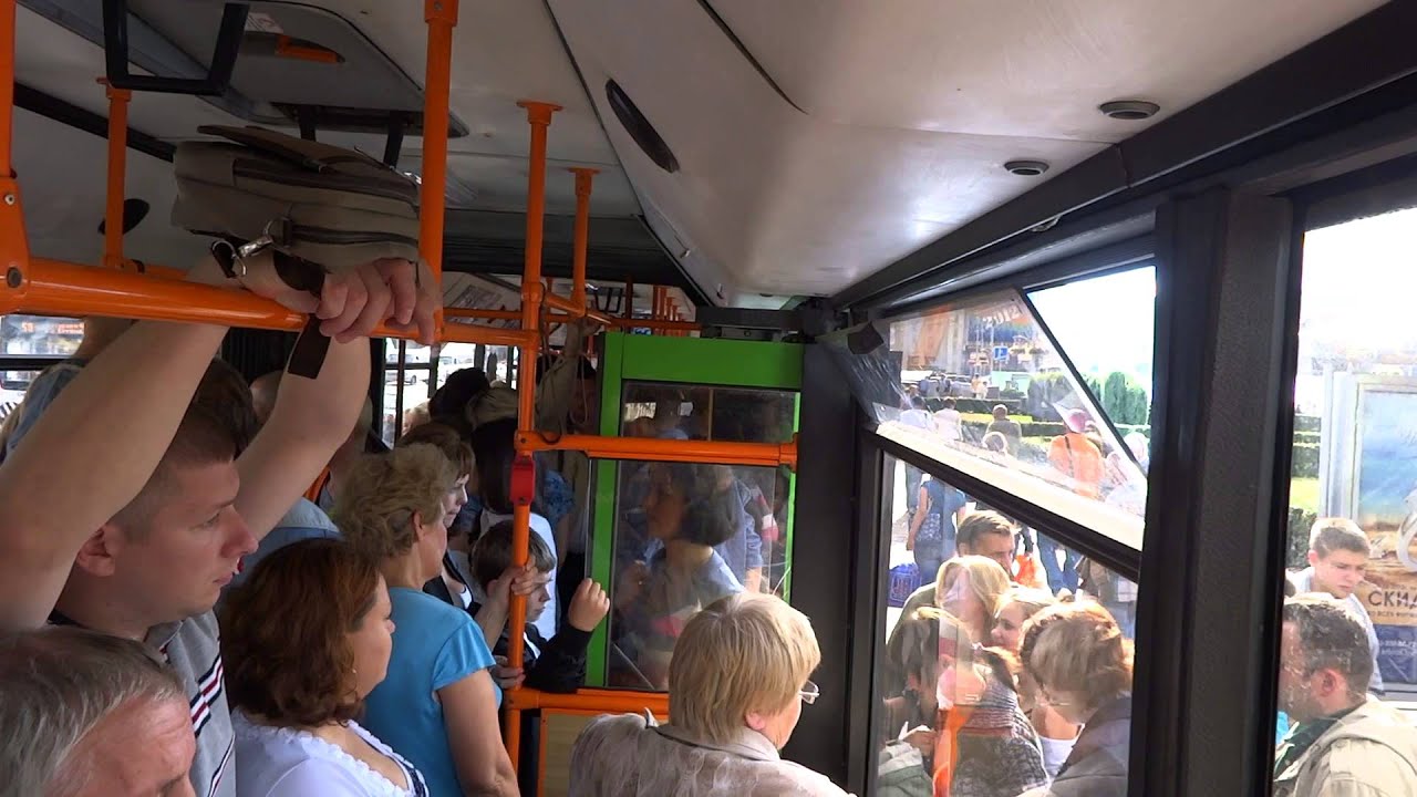Another ride on a Trolleybus in Minsk, Belarus Минске, Беларусь