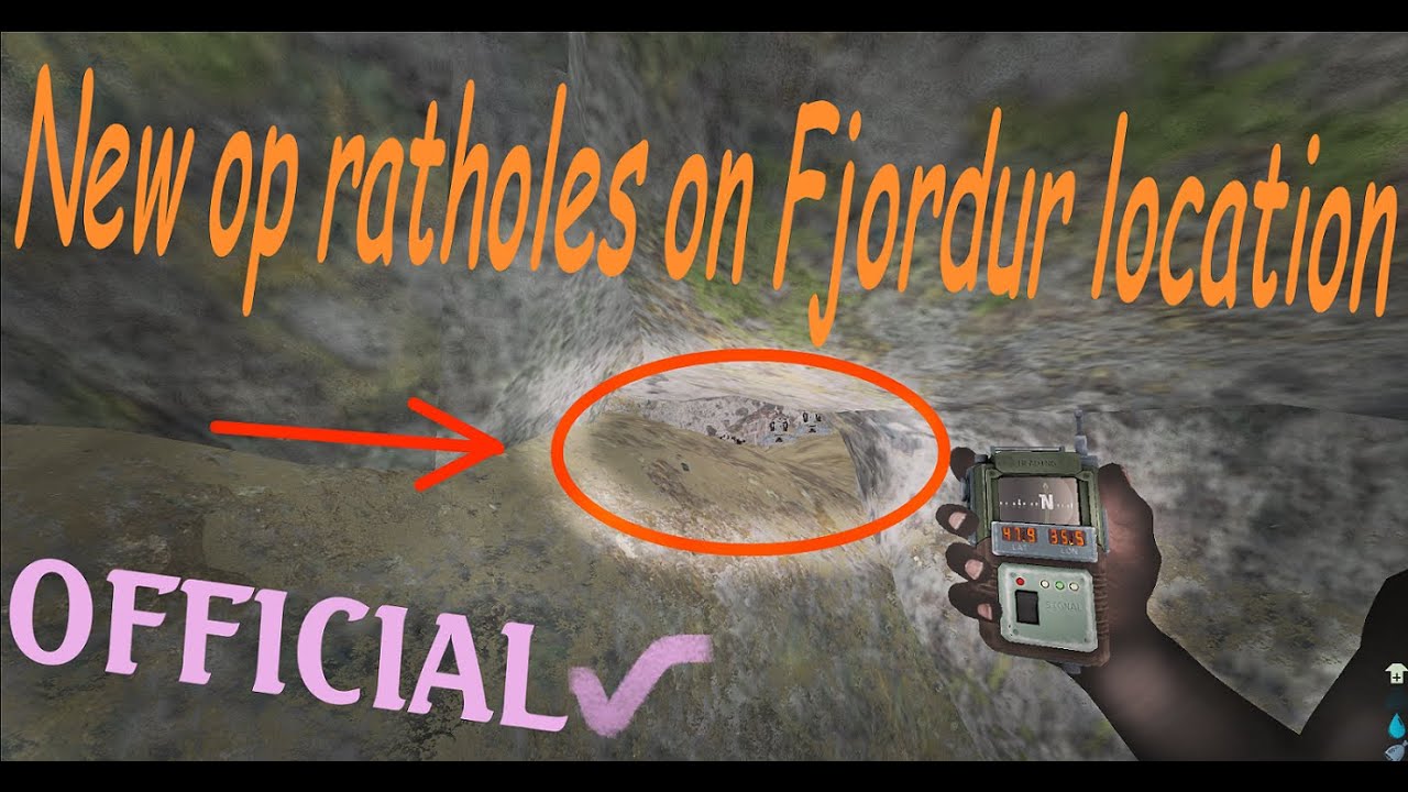 ARK New Fjordur op ratholes with crouch | Арк фьордор места для базы, ратхолы