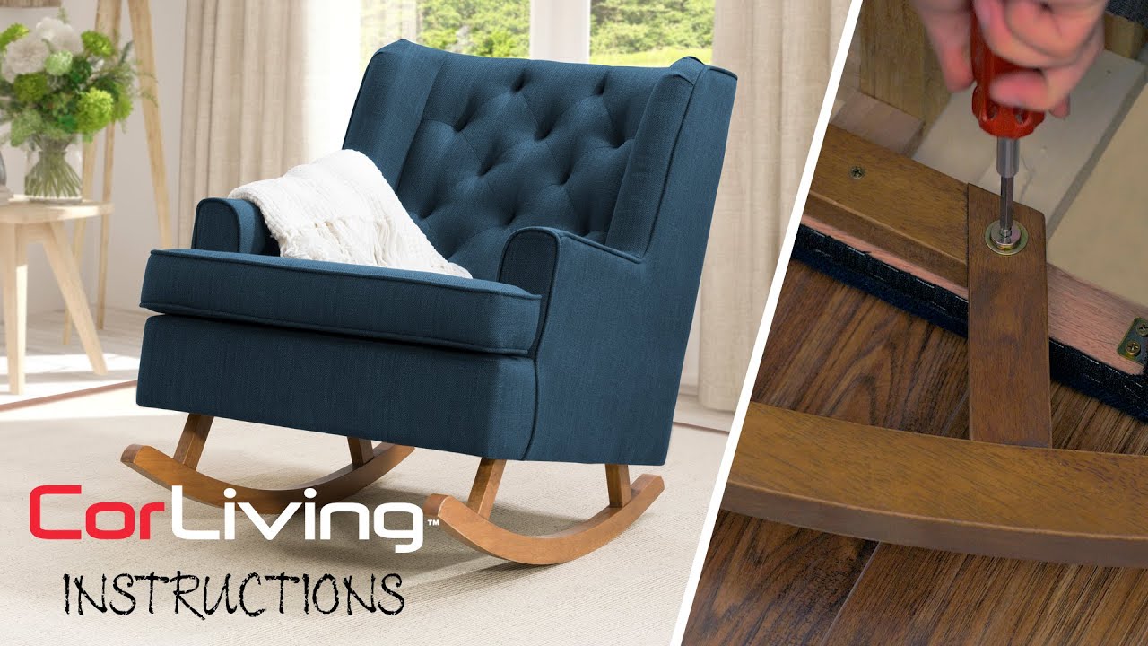 How to Assemble Boston Tufted Rocking Chairs | CorLiving
