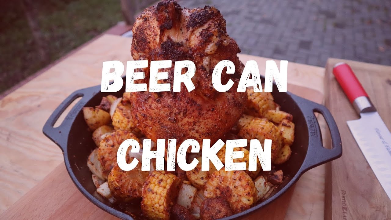 Beer Can Chicken in der Weber Kugel