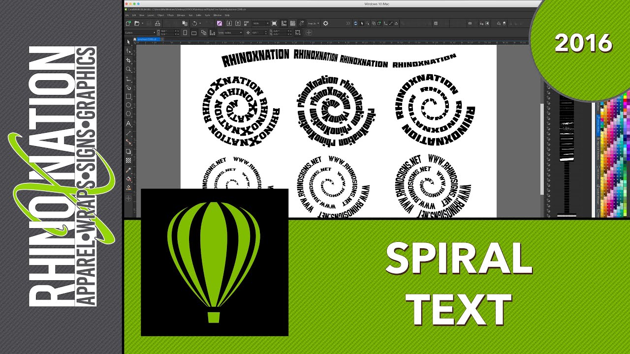 How To Create Spiral Text in CorelDraw