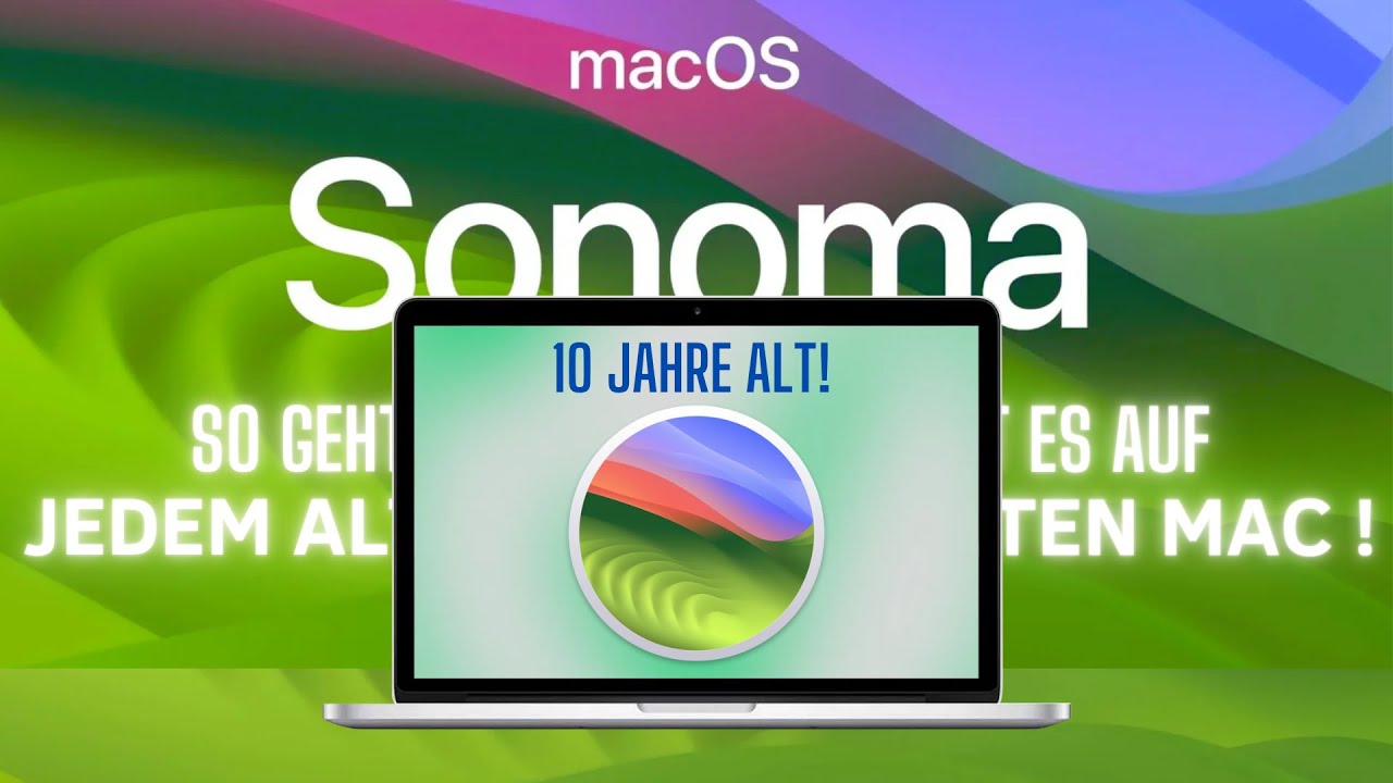 ￼10 Jahre alter Mac mit neuester macOS-Version (Sonoma)! Funktioniert garantiert!