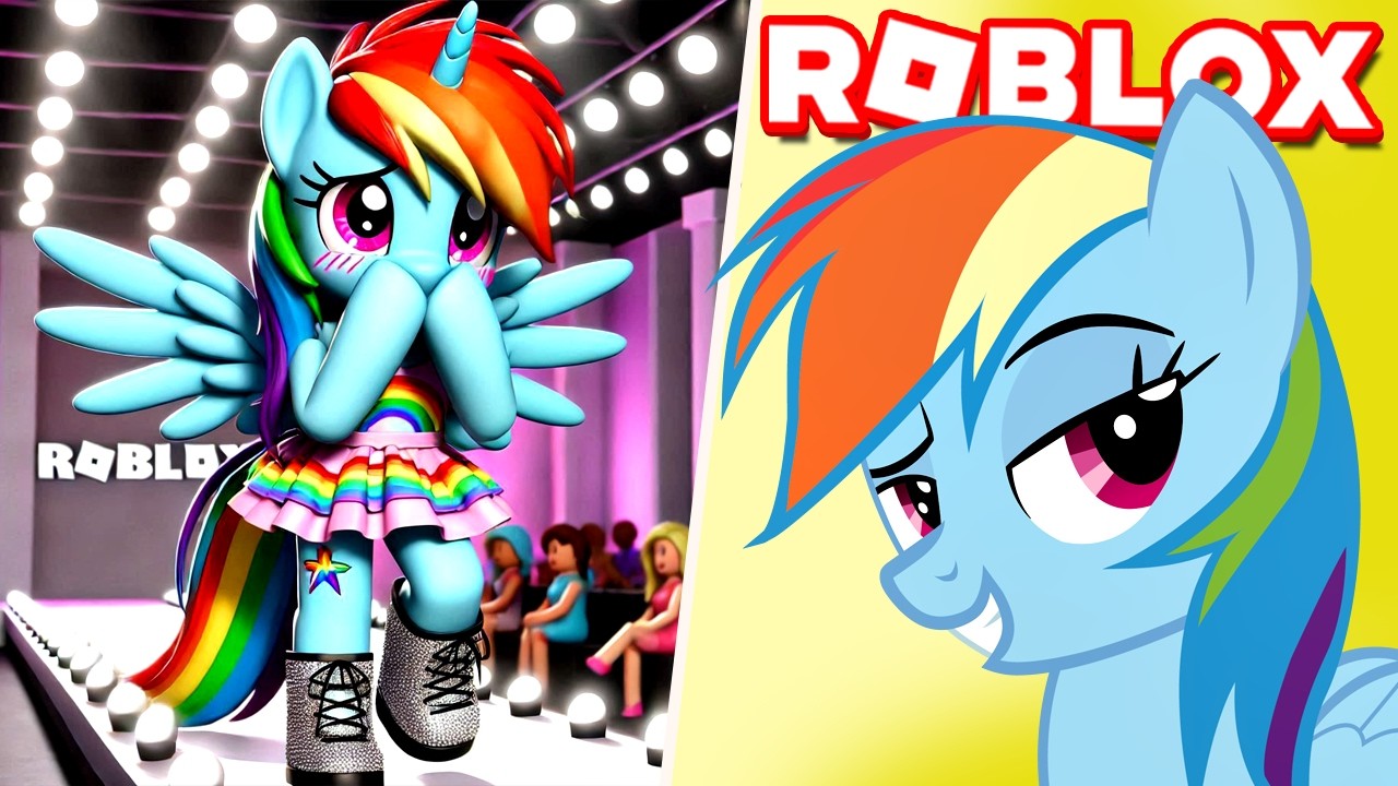 RAINBOW DASH TROLLANDO no DRESS TO IMPRESS (Roblox) #LuliRarity