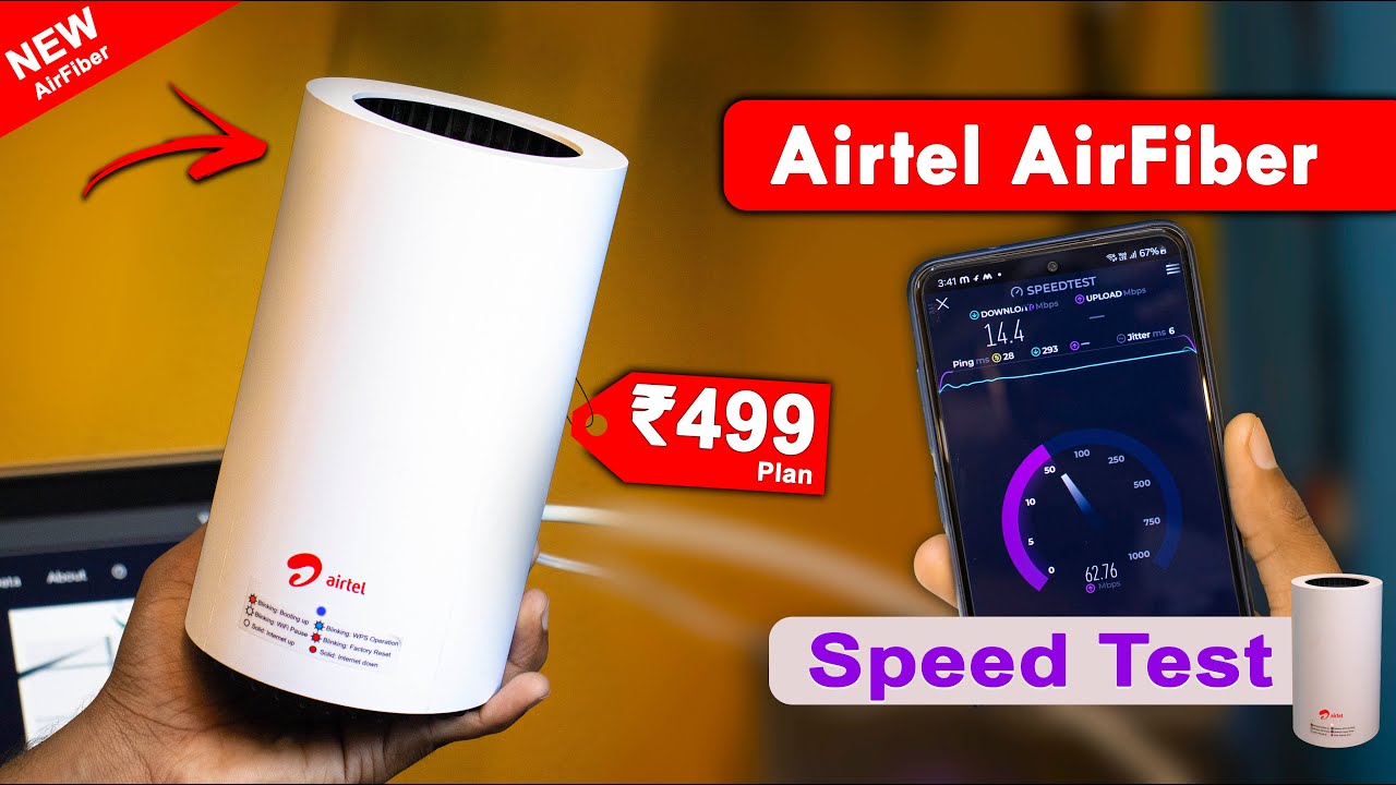 Airtel AirFiber 499 Plan Speed Test ?, airtel airfiber speed test