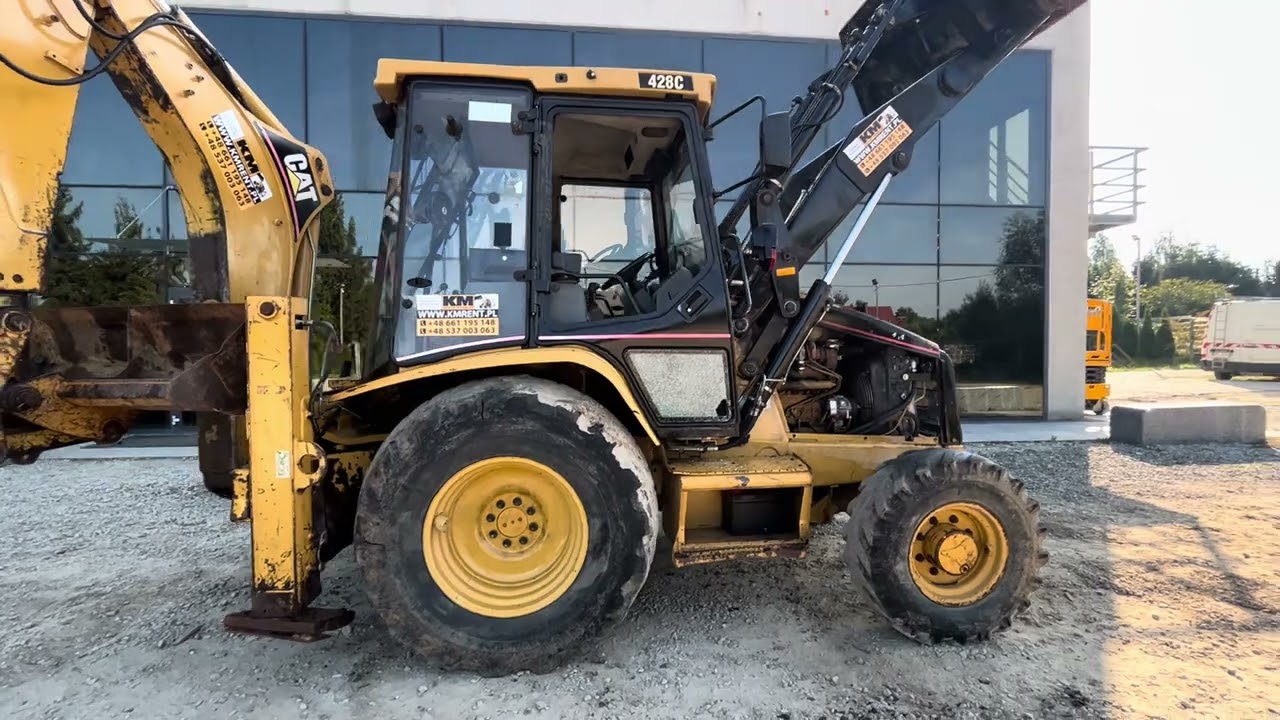 CATERPILLAR 428C 2000R KM MASZYNY BUDOWLANE WWW.KMRENT.PL 56-300 MILICZ