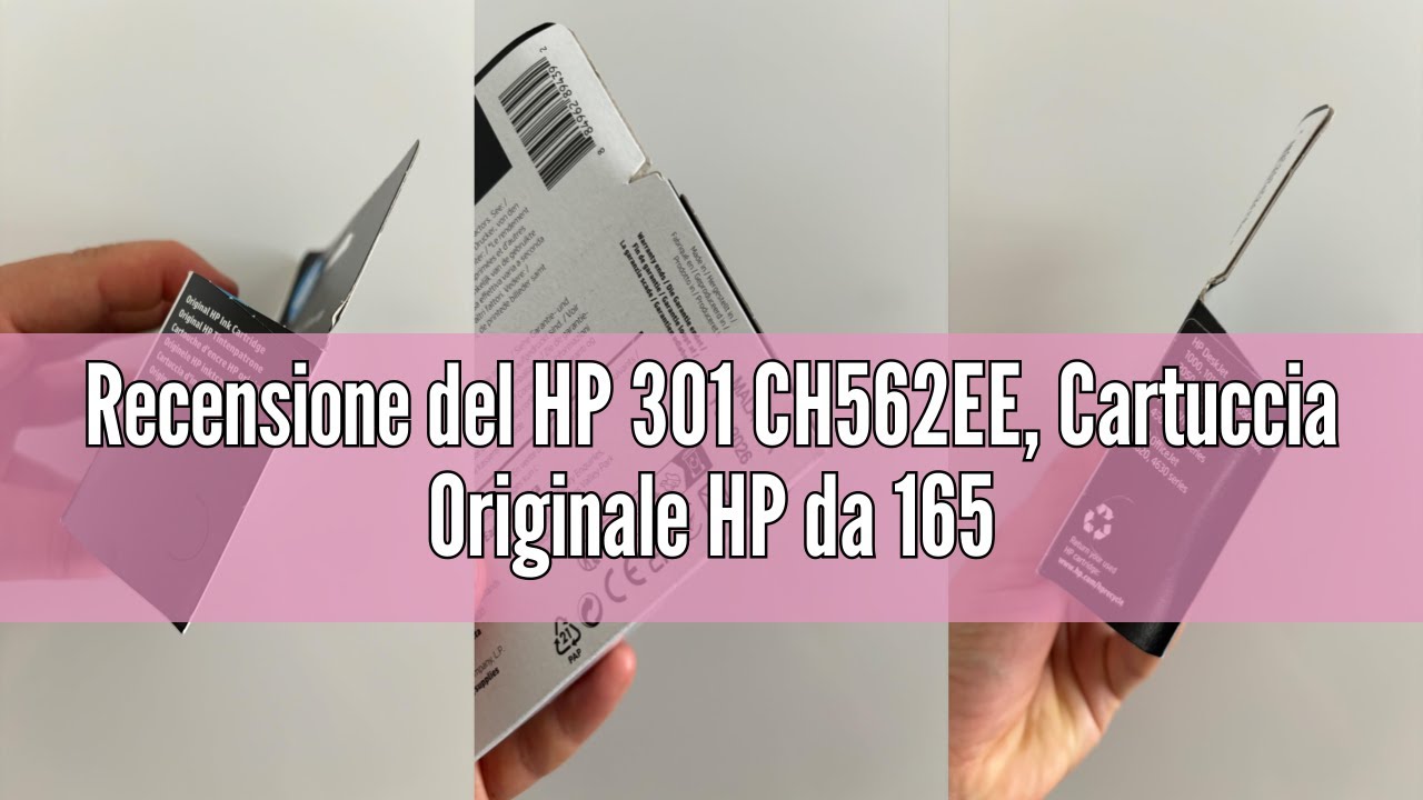 Recensione del HP 301 CH562EE, Cartuccia Originale HP da 165 Pagine, Compatibili con Stampanti HP De