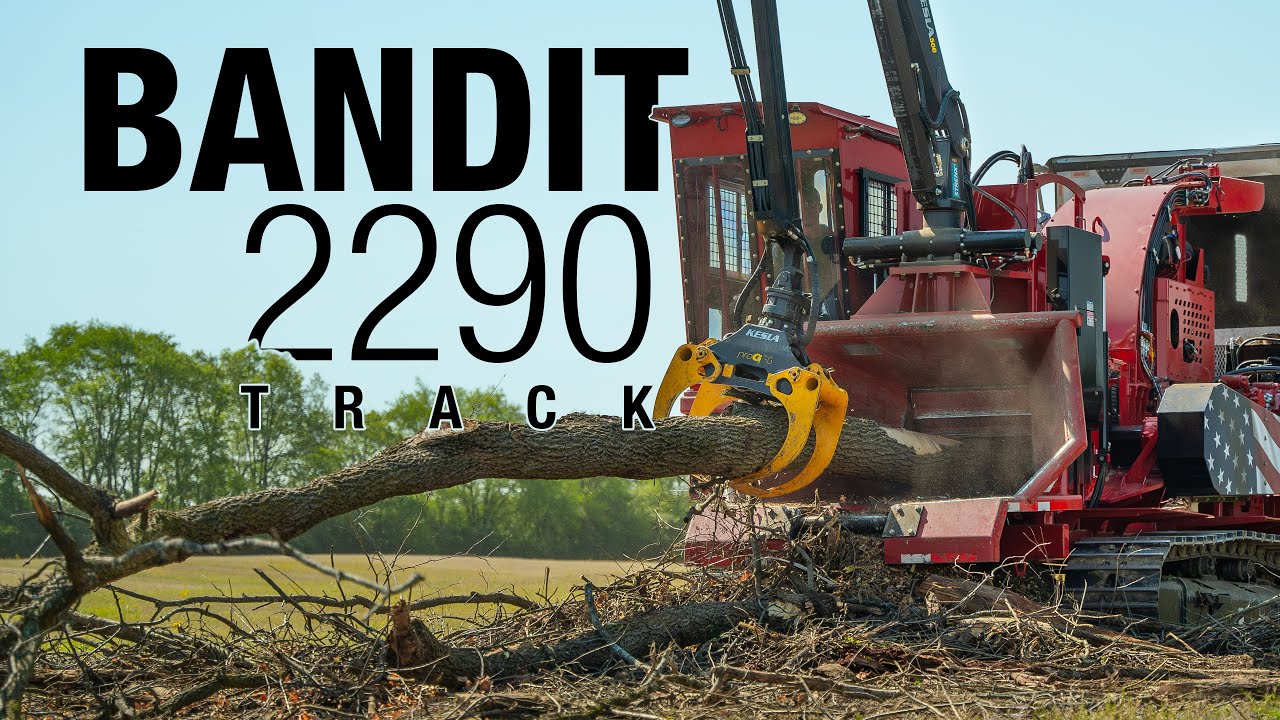 BANDIT 2290 Track with Kesla Loader and Cab: All-in-One Chipping POWER For Land Clearing