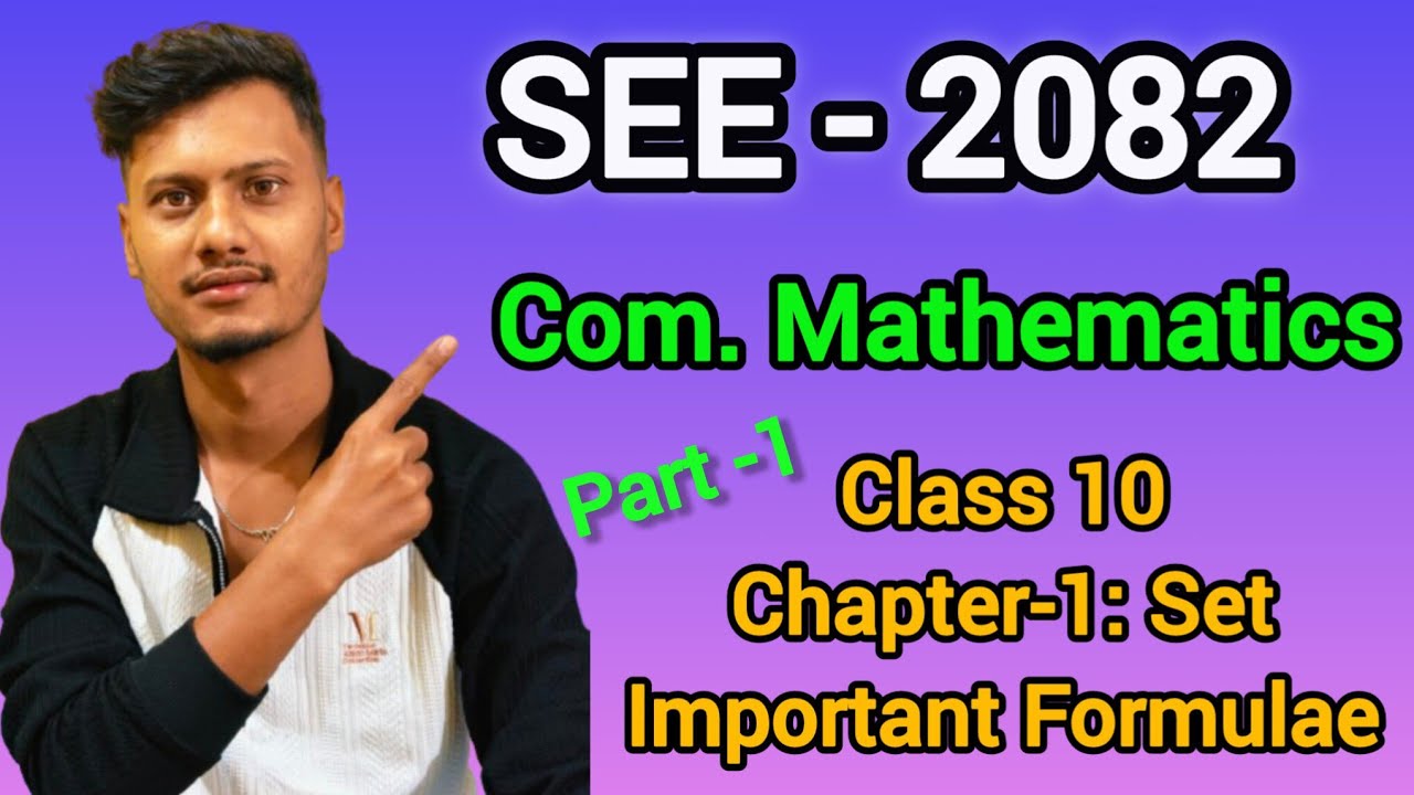 Class 10 Com. Mathematics Chapter 1 Set SEE Qn.1 .Part -1