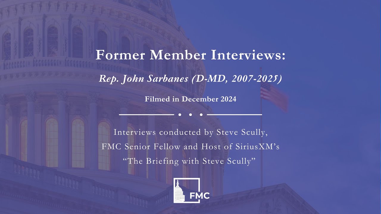 Former Member Interview: Rep. John Sarbanes