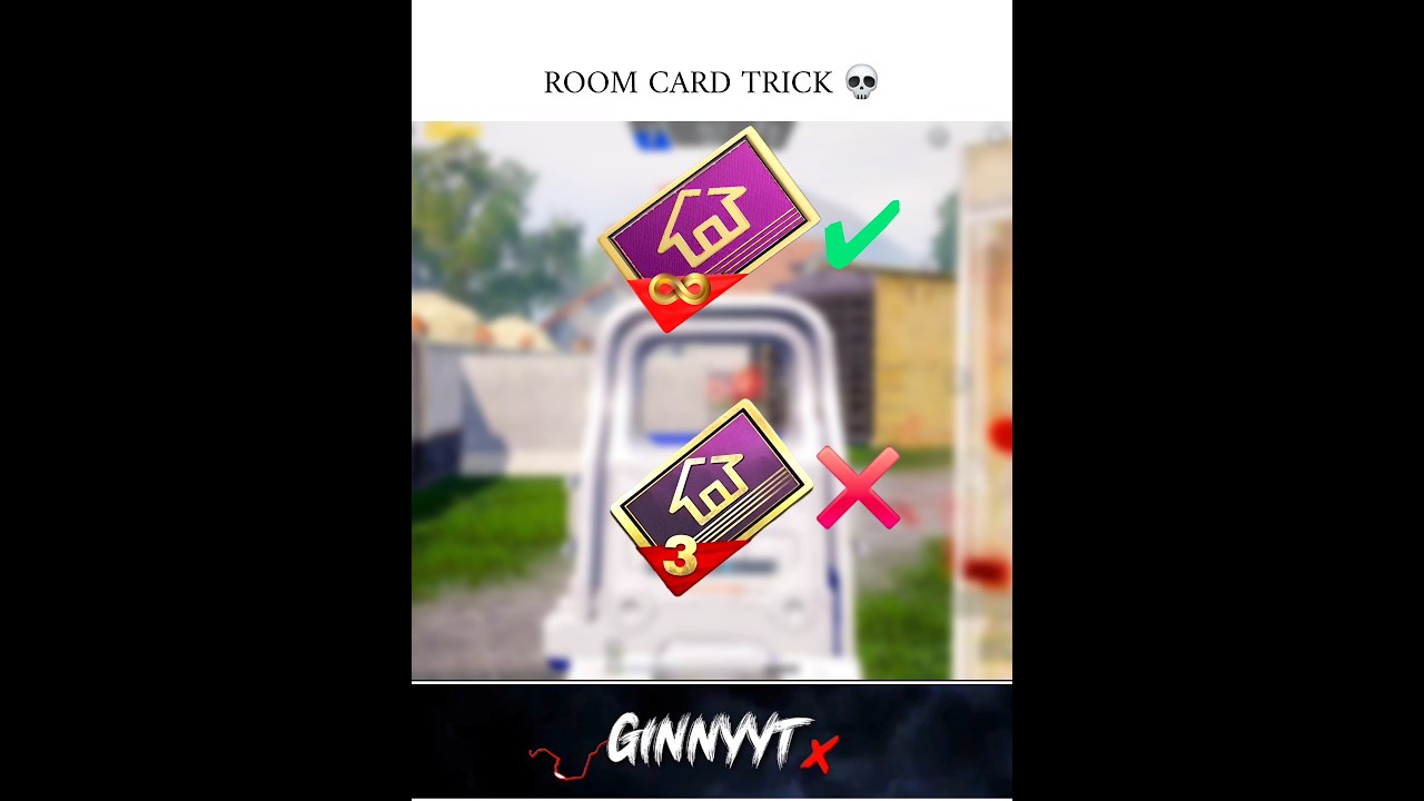 Infinite 1 vs 1 Room Card Trick 💀🔥wait for &lrm;⁨@usginnyyt⁩&nbsp; #shorts #bgmi #pubgmobile