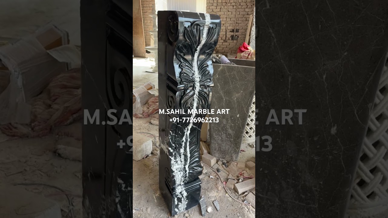 Black Marble Fireplace