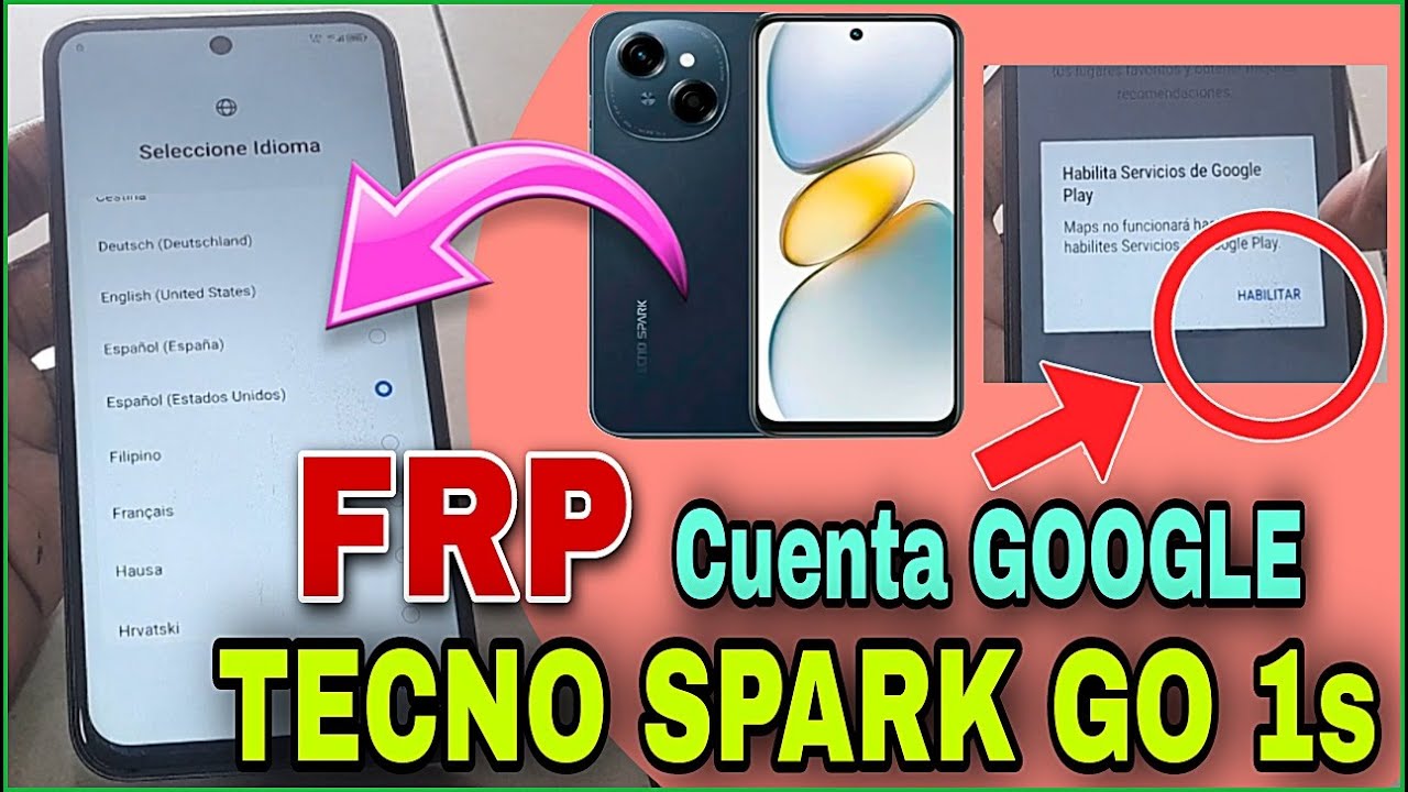 Tecno Spark Go 1s | FRP Manual | Año 2025 | Cuenta Google