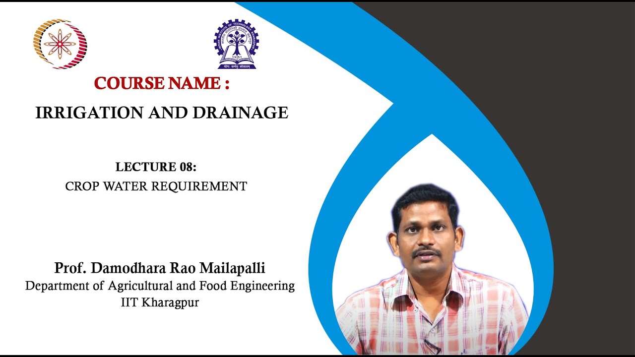 Lecture 8: Crop Water Requierment