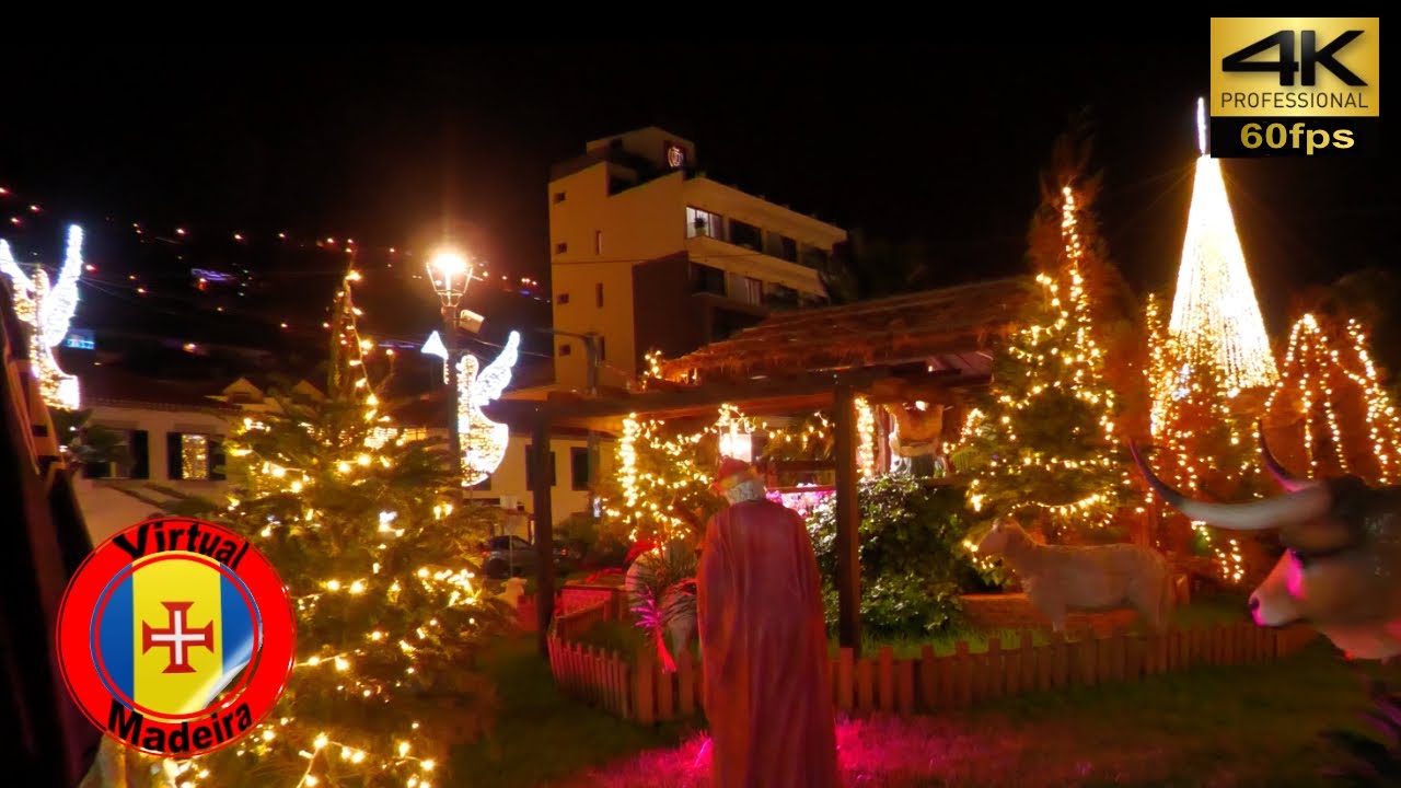 MADEIRA🦶Santa Cruz - Christmas 2022/2023 💢4K 🎧Live Sounds #virtualmadeira