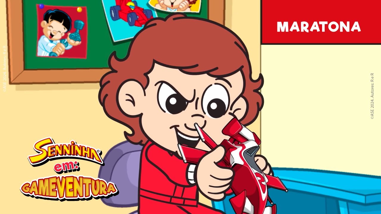 Gameventura do Senninha | Maratona 2 | Desenho animado e game interativo