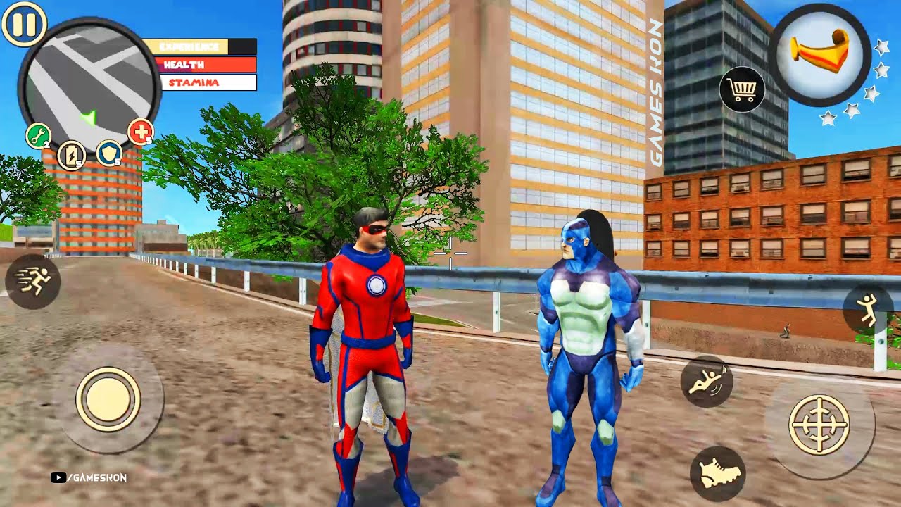 Rope Hero Vice Town | Rope Hero is now Superman New character | Games Kon | Android Gameplay