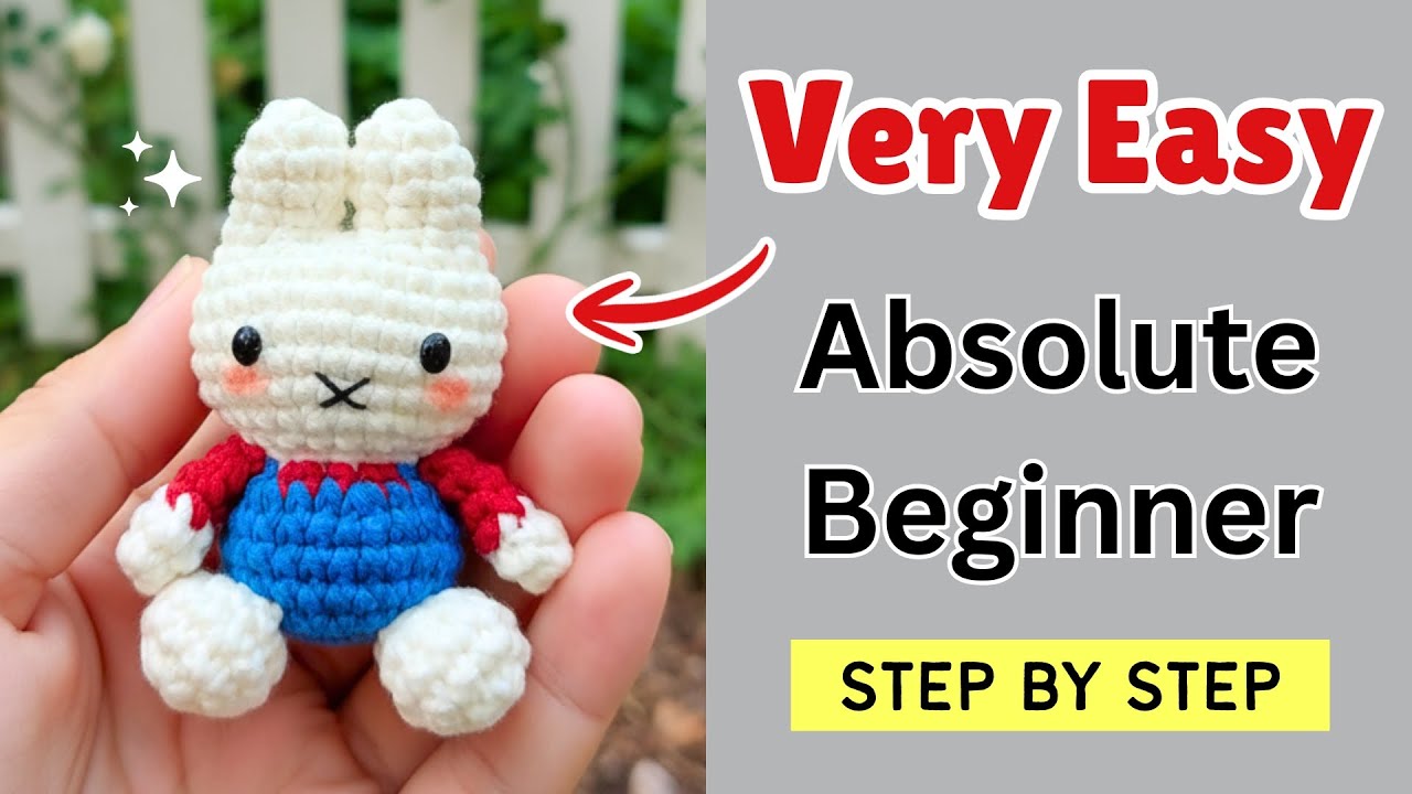 Bunny Crochet Tutorial for Absolute Beginners (2026) - SUPER Easy