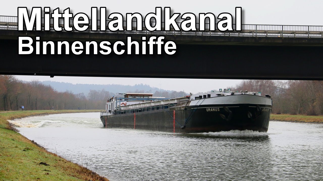 Binnenschiffe auf dem Mittellandkanal