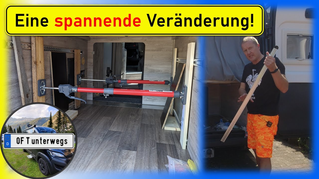 Airlineschienen im Kastenwagen & Wohnmobil zur Sicherung der Campingartikel in der Heckgarage