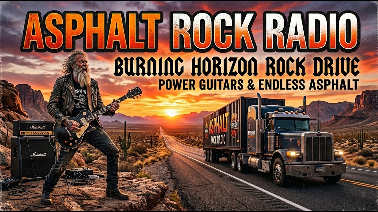 ASPHALT ROCK RADIO – BURNING HORIZON ROCK DRIVE | POWER GUITARS & ENDLESS ASPHALT | #BurningHorizon