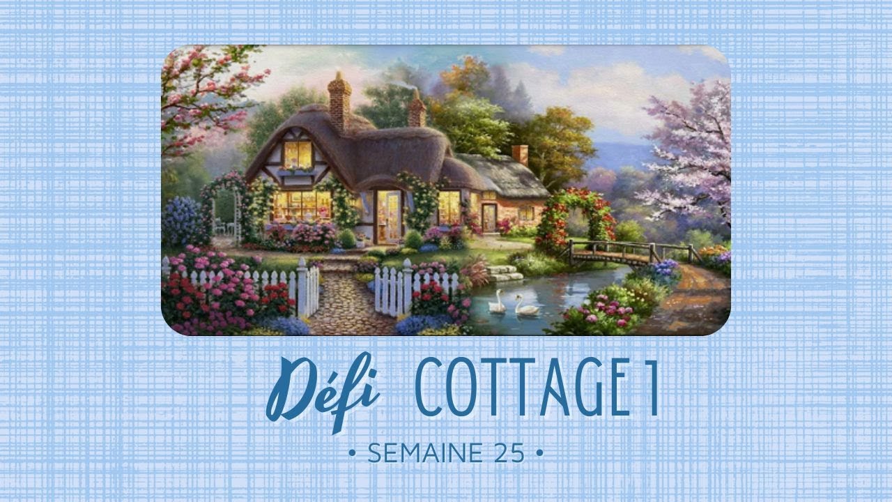 Défi Cottage 1 | Semaine #25 #crossstitch #pointdecroix