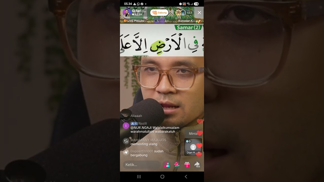 Tahsin QS Hud ayat 6 hal 222, juz 12 (25 Februari 2026)