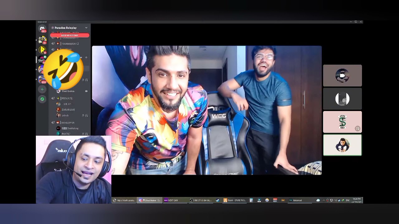 Desi Gabru and Ducky Bhai surprise Mr Jay Plays on live stream at Gabru house