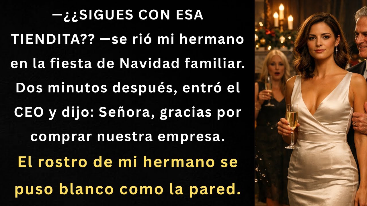 En Navidad, mi hermano se burló de mi negocio… hasta que su CEO me dijo: “Señora”.