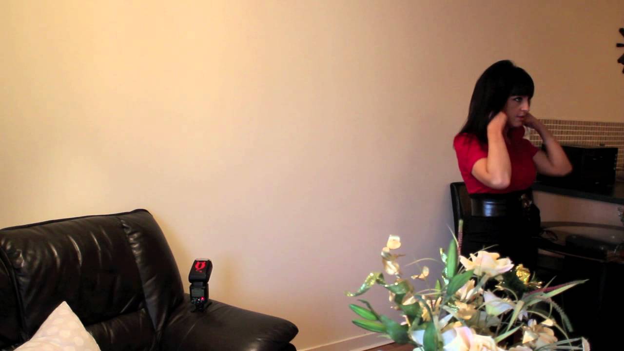 BTS of a shoot with a first time model
