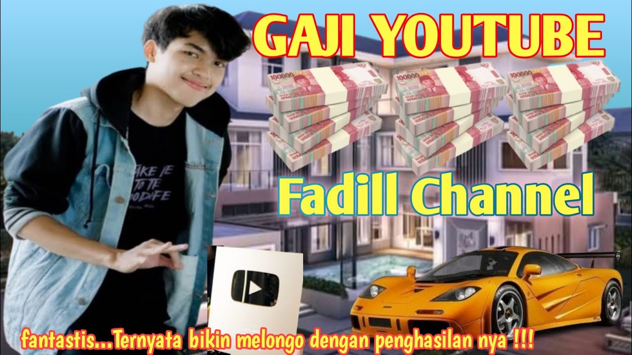 TERBARU !! GAJI Fadill Channel Dari YouTube  || Tenyata bikin melongo dengan penghasilan nya.