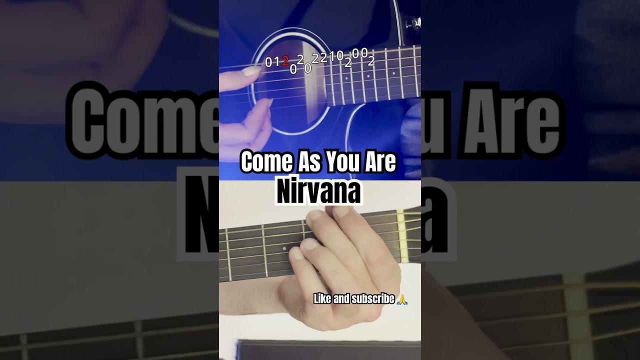 Nirvana - Come As You Are guitar tutorial