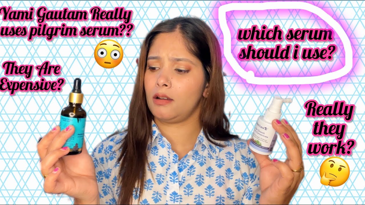 **NON-SPONSERED HONEST REVIEW**🥵🥵|WHICH SERUM IS GOOD PILGRIM OR WISHCARE HAIR GROWTH SERUM?| 🤔🤔