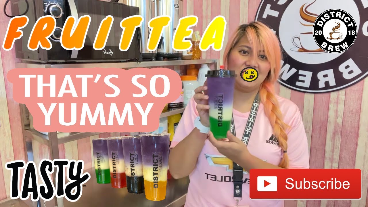 How to Make a Three Tone Fruiteas for Beginners by Using Faunus Syrup | Mistea