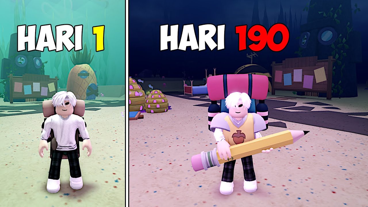 Aku Bertahan 190 Hari Lebih! Dan Selamatkan Orang Yang Hilang di Survive Bikini Buttom ☠️