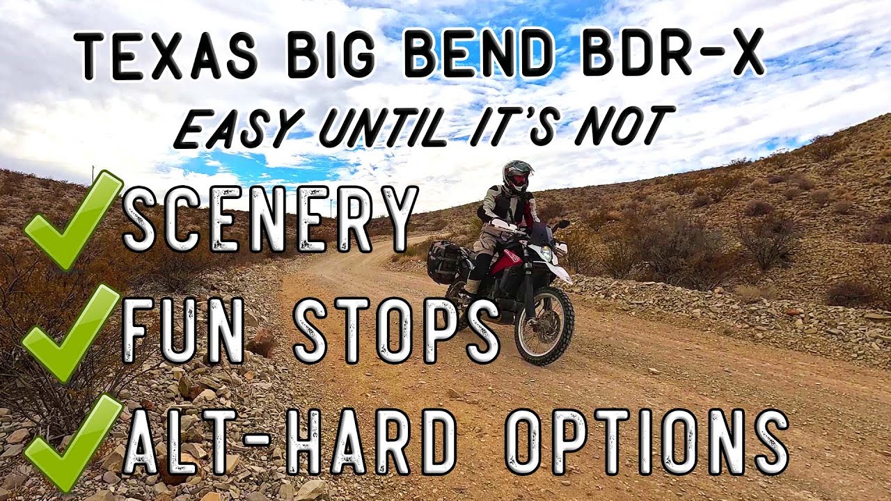 Riding Big Bend Texas BDR-X - Day 3 & 4, Sections 5 & 1 with Old Ore Road. Solo Motorcycle camping