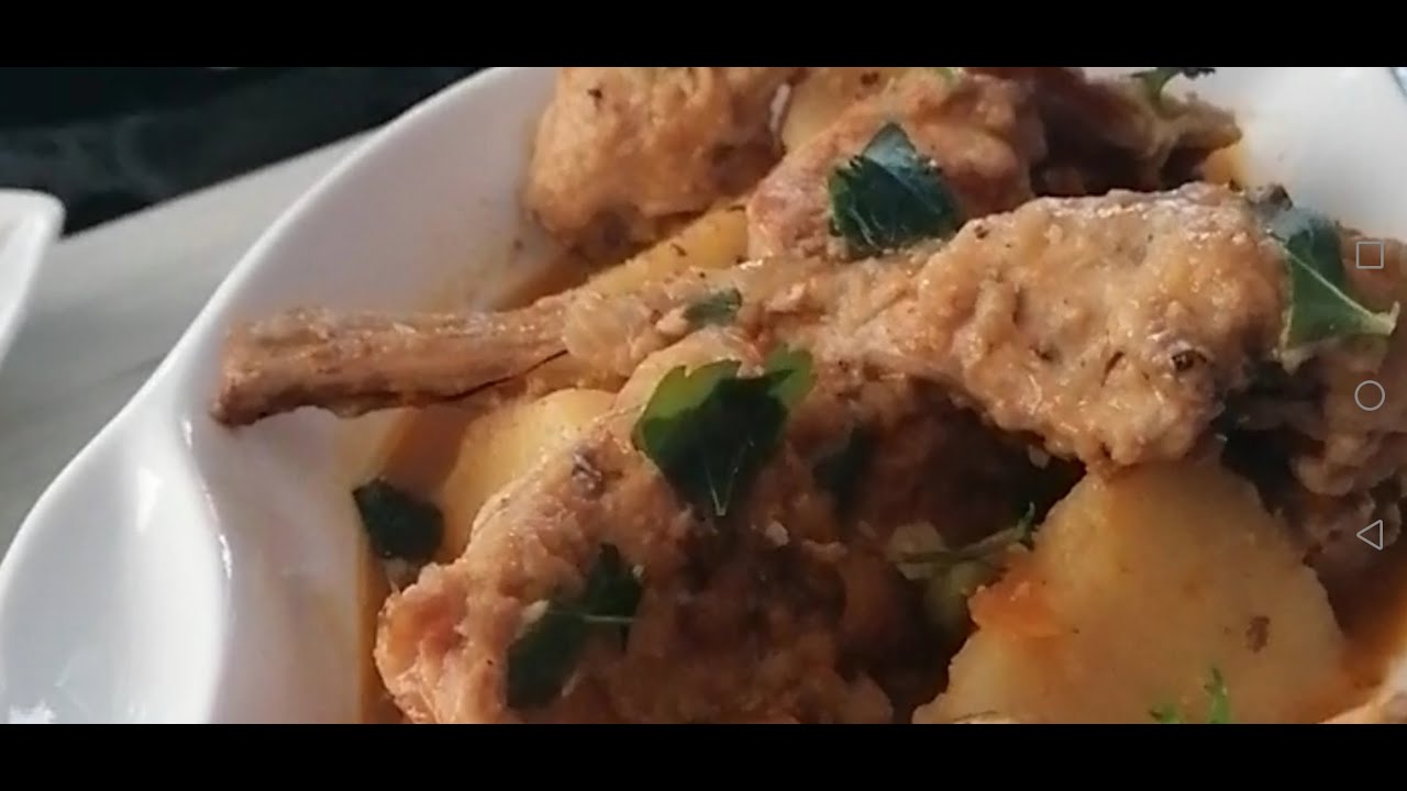 ESTOFADO DE CONEJO AL AJILLO CON PATATAS FÁCIL Y DELICIOSO AL ESTILO SILVIA
