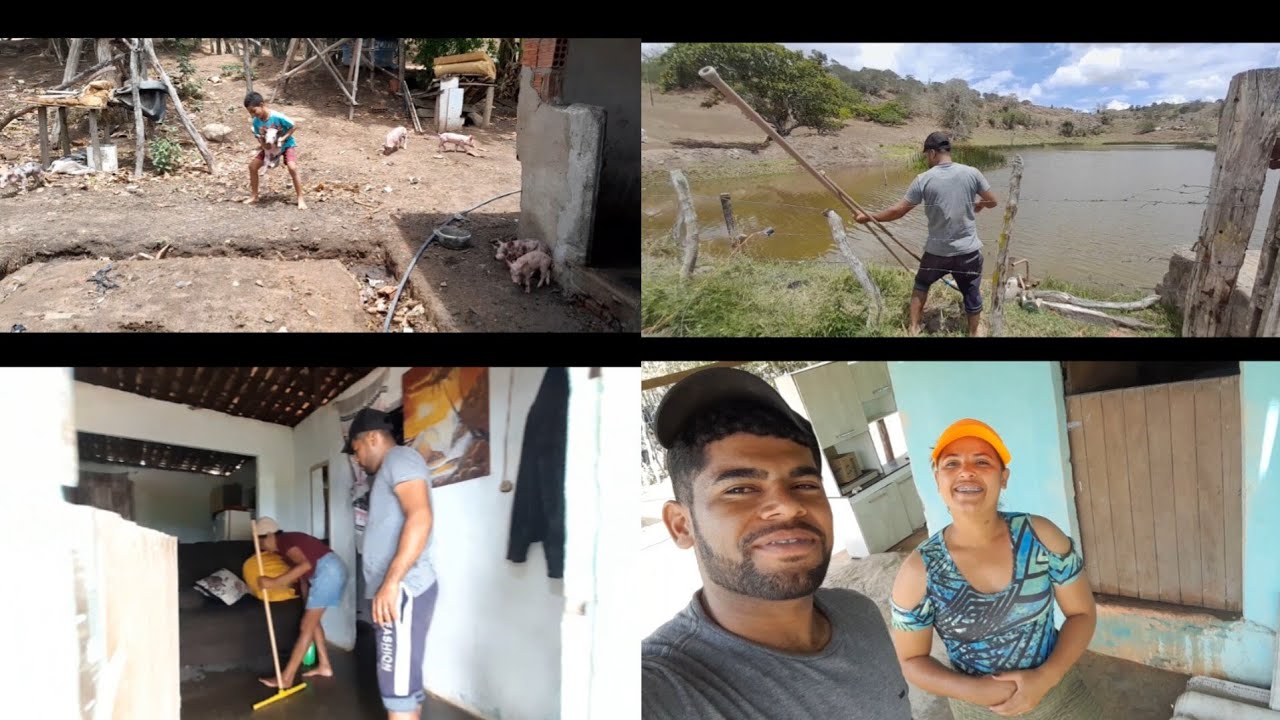 HOJE VAMOS FAZ A  FAXINA DA MINHA CASA E VOMOS LAVA O CHIQUEIRO DOS PORCOS 
