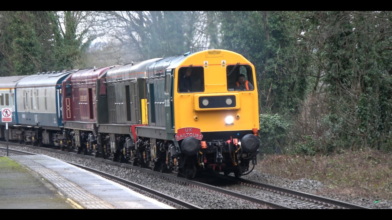 UK Railtours 'The Chopper Quartet' at Cradley Heath & Old Hill - Friday 21st February 2025