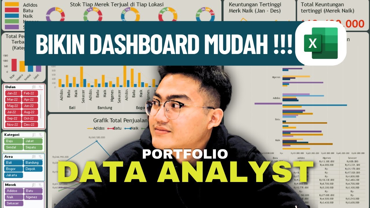 1/2 | Bikin Dashboard Untuk Portfolio Data Analyst di Excel Mudah!!