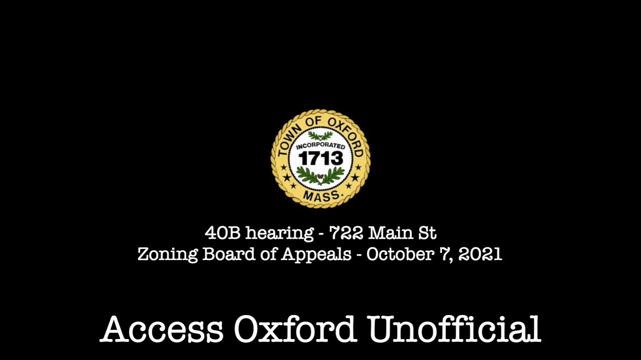 40B affordable housing hearing - 722 Main St