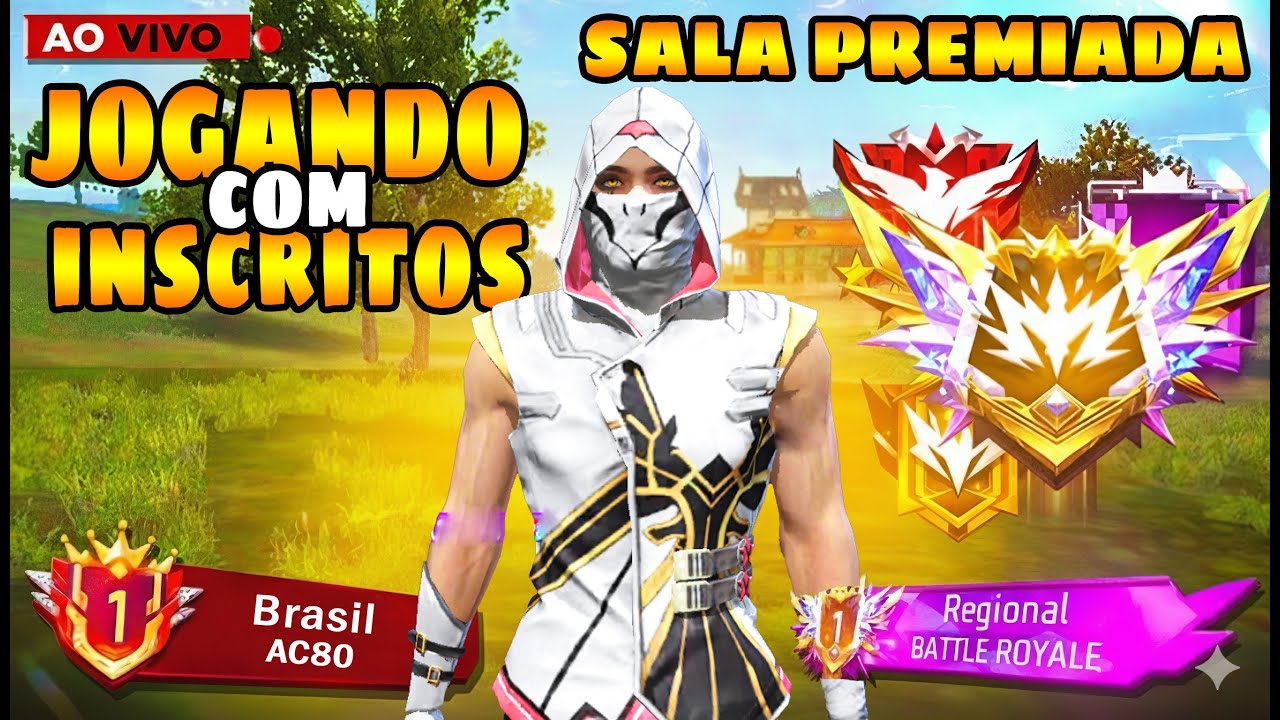 🔥 JOGANDO COM INSCRITOS X1 DOS CRIA 2X2, 4V4 E 6V6 + SALA PREMIADA 🔥 FIRE AO VIVO🔥