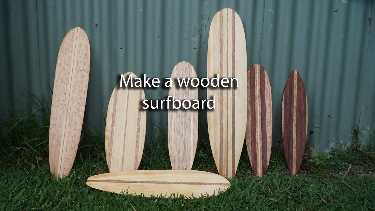 Make a mini wooden surfboard 1