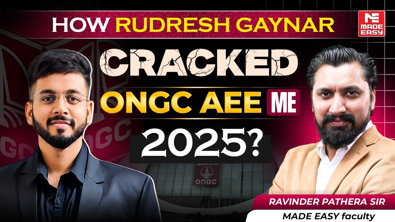 ONGC AEE AIR 1 Interview | How Rudresh Gaynar Scored 100% in Interview & Cracked ONGC 2025?