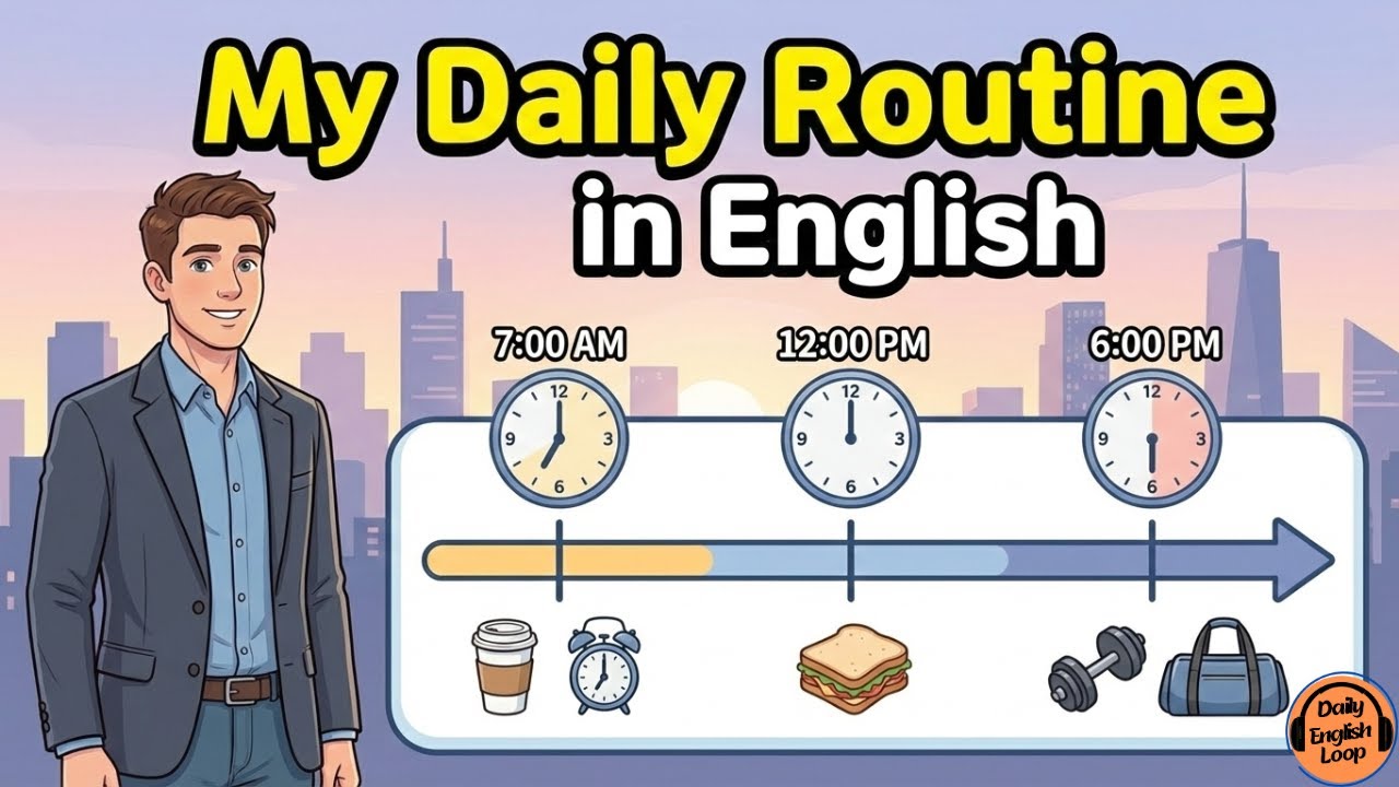 How to Describe Your Daily Routine | English Listening &vSpeacking Practice