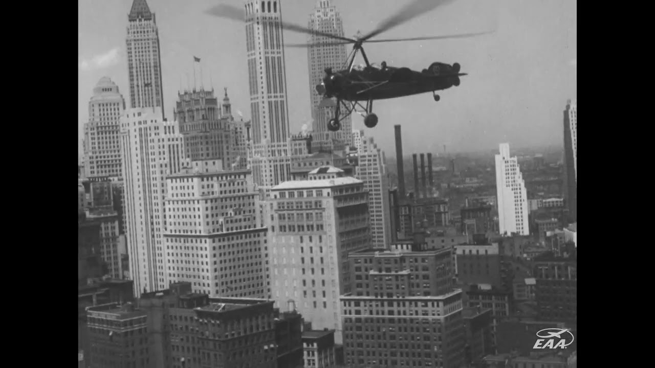 From the Archives: Pitcairn PA-18 flying over New York City in the early 1930s