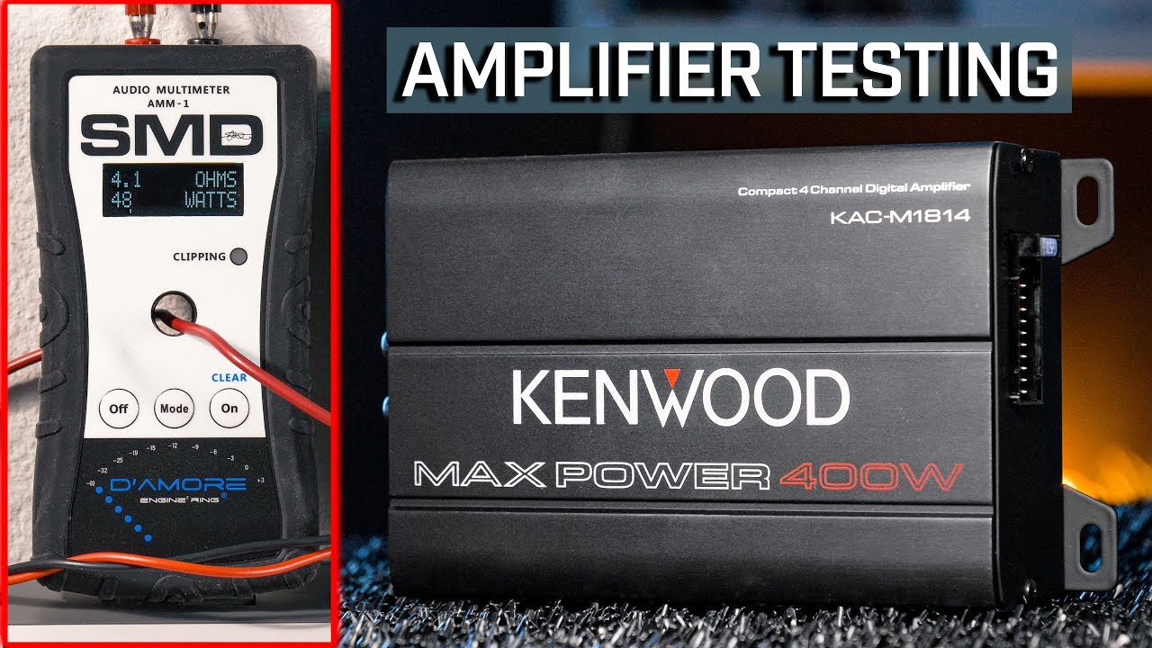Kenwood KAC-M1814 Boat and ATV Amplifier - TESTING
