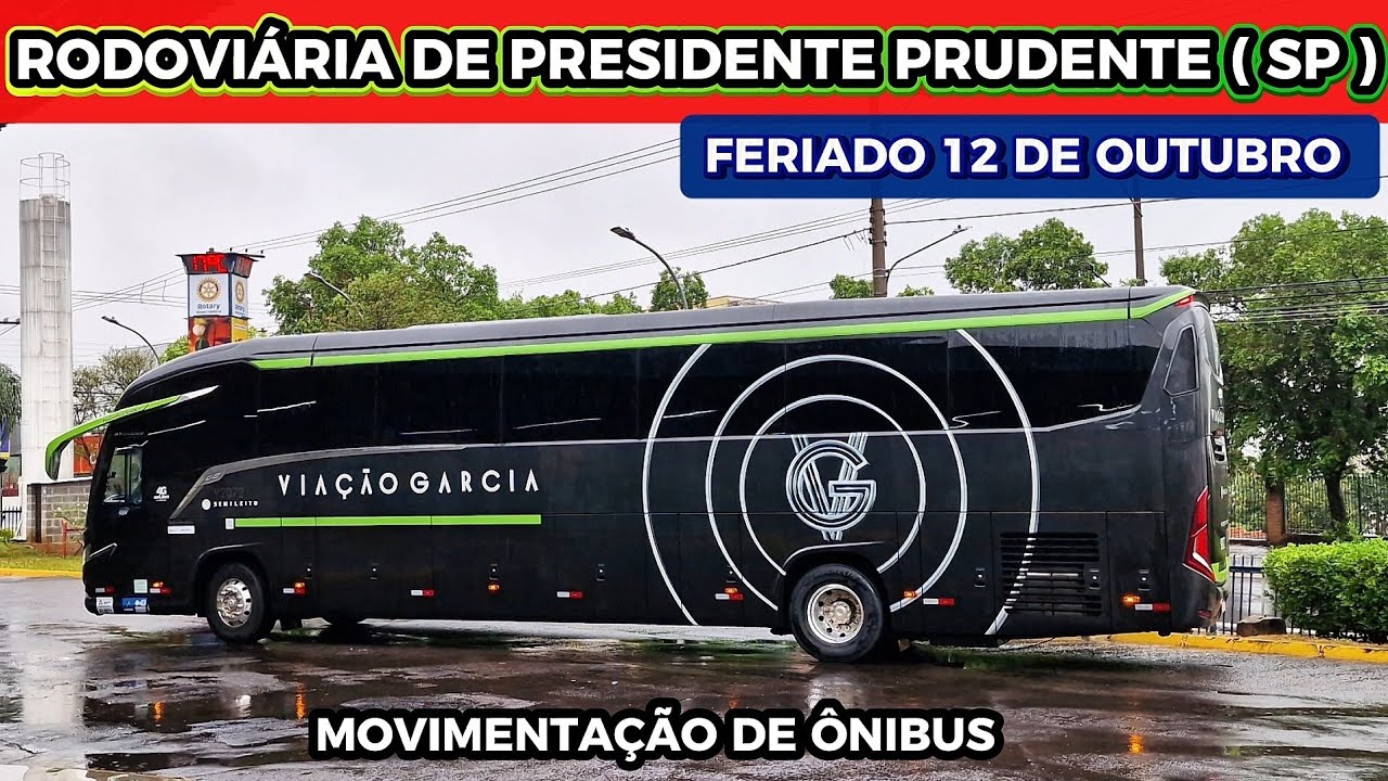 MOVIMENTO DE &Ocirc;NIBUS FERIADO 12 DE OUTUBRO NA RODOVI&Aacute;RIA DE PRESIDENTE PRUDENTE ( SP )