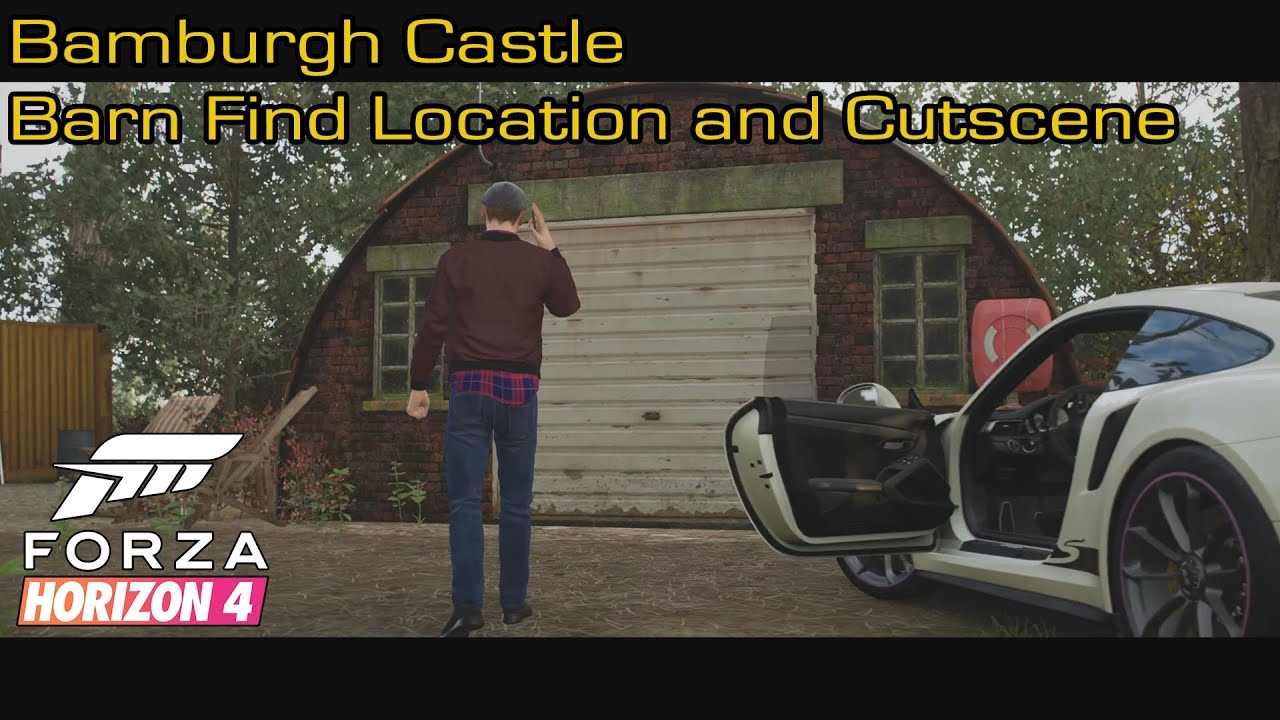 Forza Horizon 4 - Bamburgh Castle Barn Find Location and Cutscene