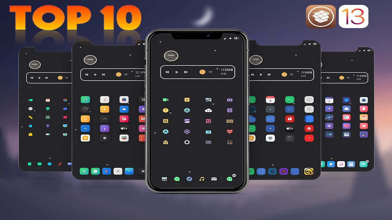 Top 10 iOS Cydia Snowboard Themes Unc0ver Checkra1n