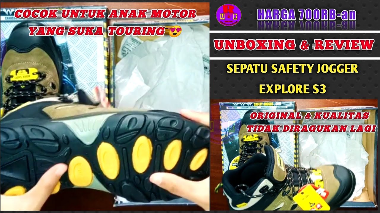 SEPATU SAFETY JOGGER EXPLORE S3 (UNBOXING & REVIEW)
